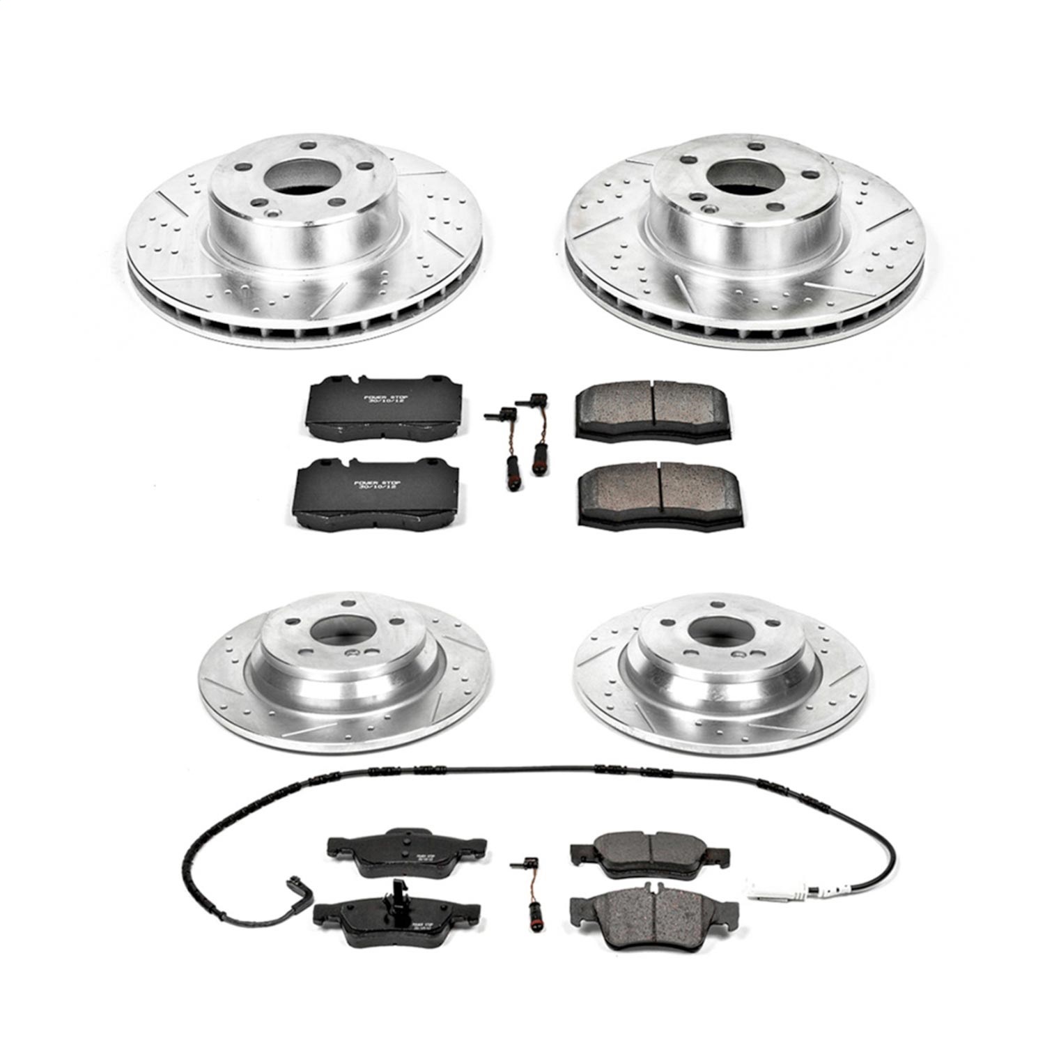 Power Stop - K6229 - Front and Rear - Disc Brake Pad and Rotor Kit