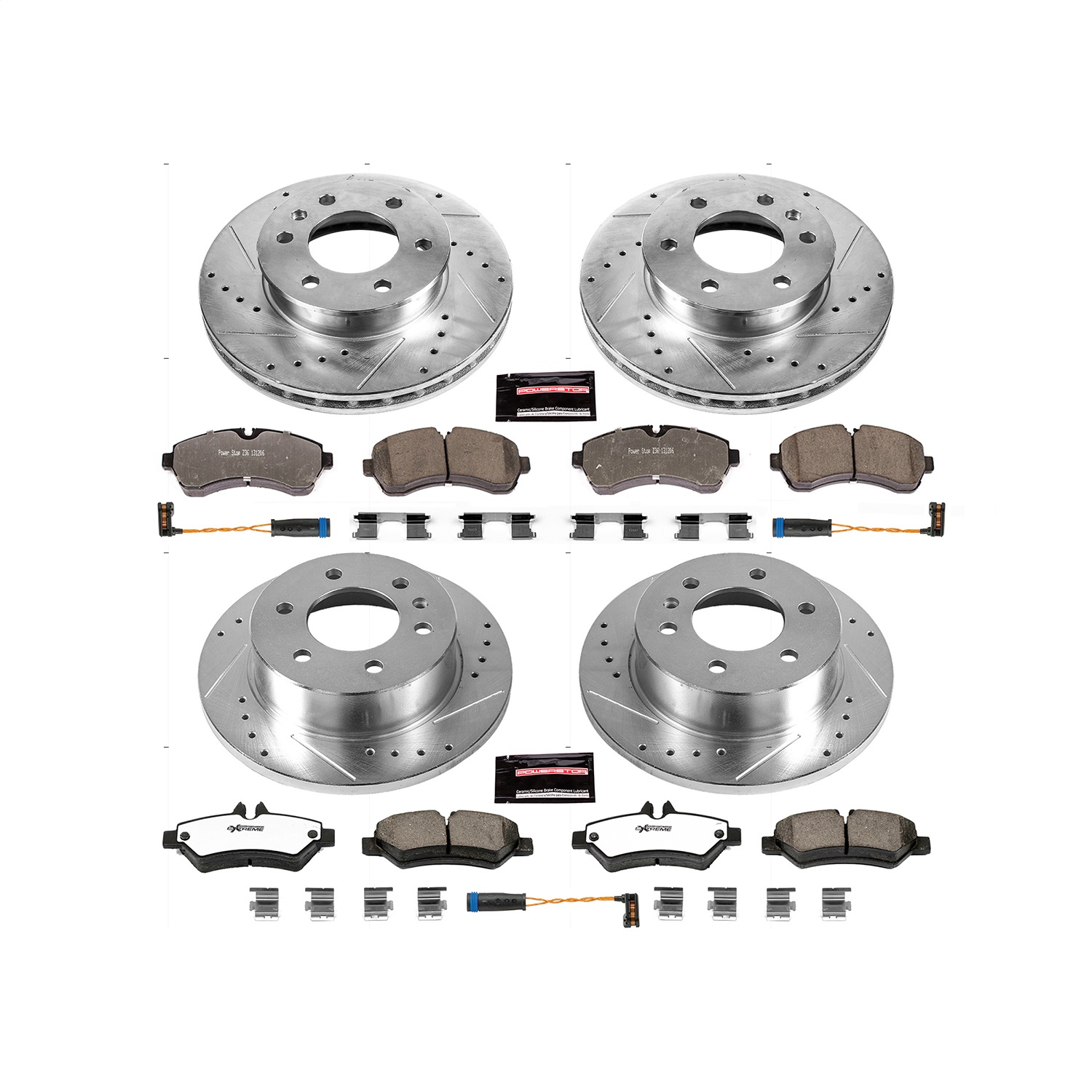 Power Stop - K6233-36 - Front and Rear - Disc Brake Pad and Rotor Kit