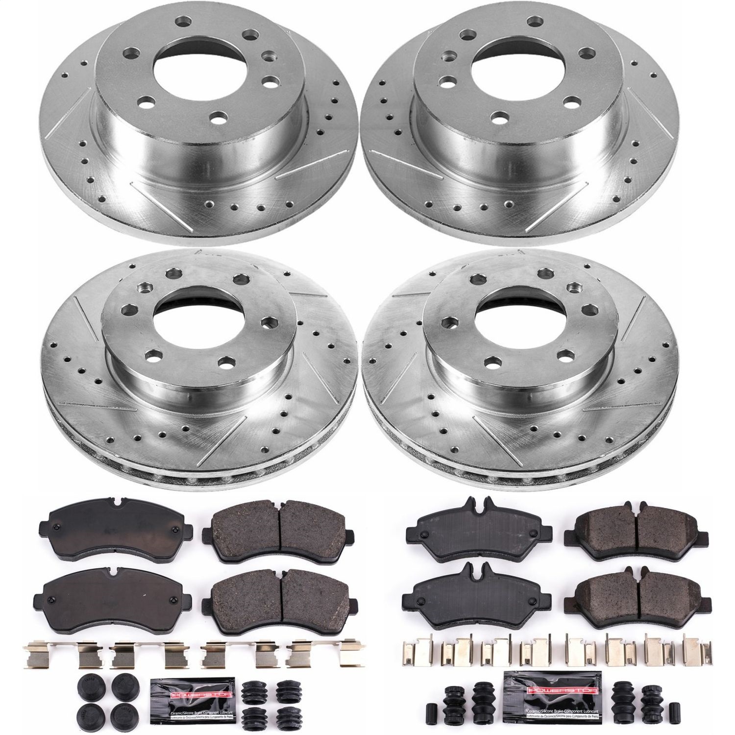 Power Stop - K6233 - Front and Rear - Disc Brake Pad and Rotor Kit
