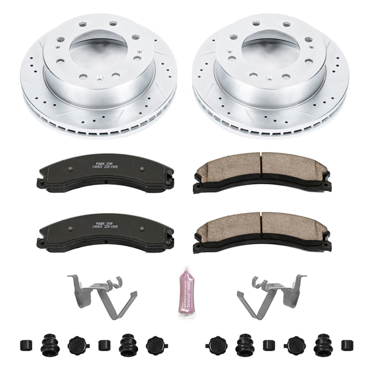 Power Stop - K6258 - Front - Disc Brake Pad and Rotor Kit