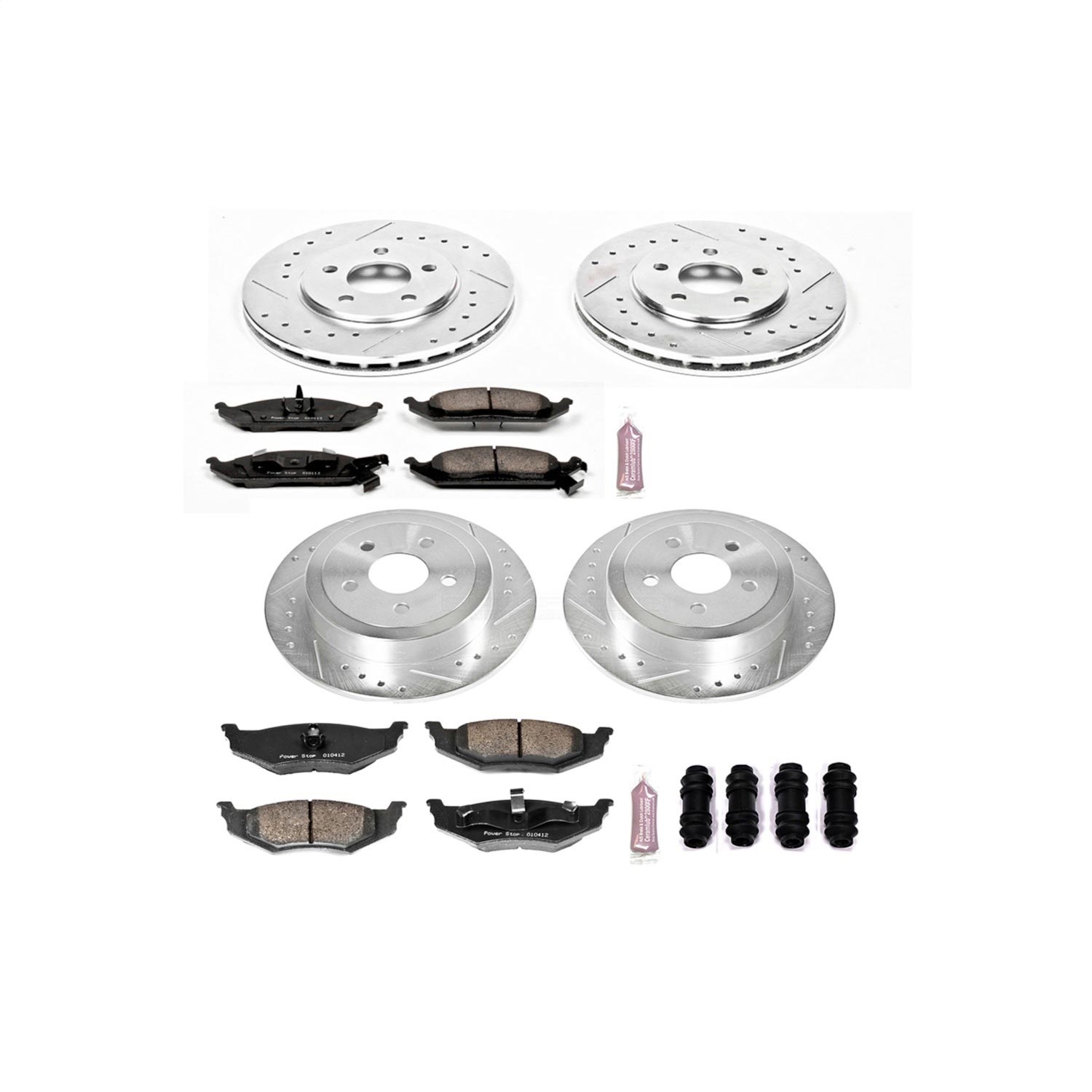 Power Stop - K6265 - Front and Rear - Disc Brake Pad and Rotor Kit