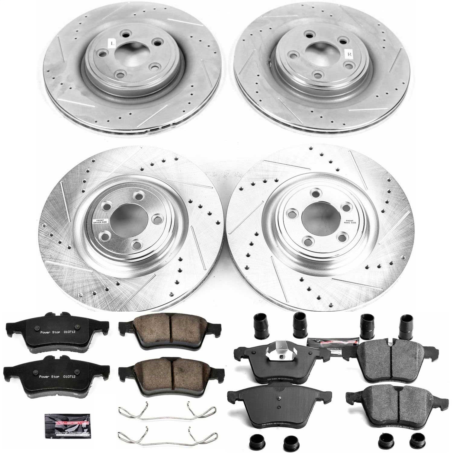 Power Stop - K6283 - Front and Rear - Disc Brake Pad and Rotor Kit