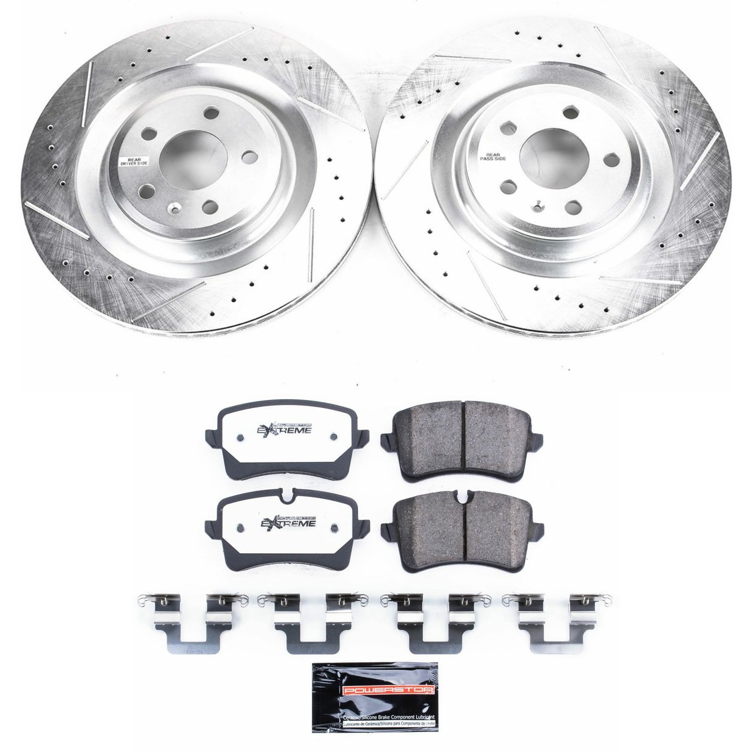Power Stop - K6287-26 - Rear - Disc Brake Pad and Rotor Kit