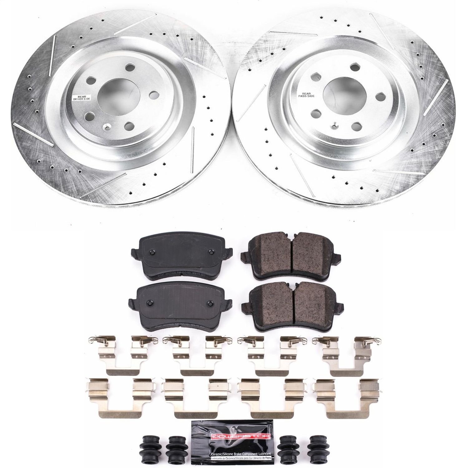 Power Stop - K6287 - Rear - Disc Brake Pad and Rotor Kit