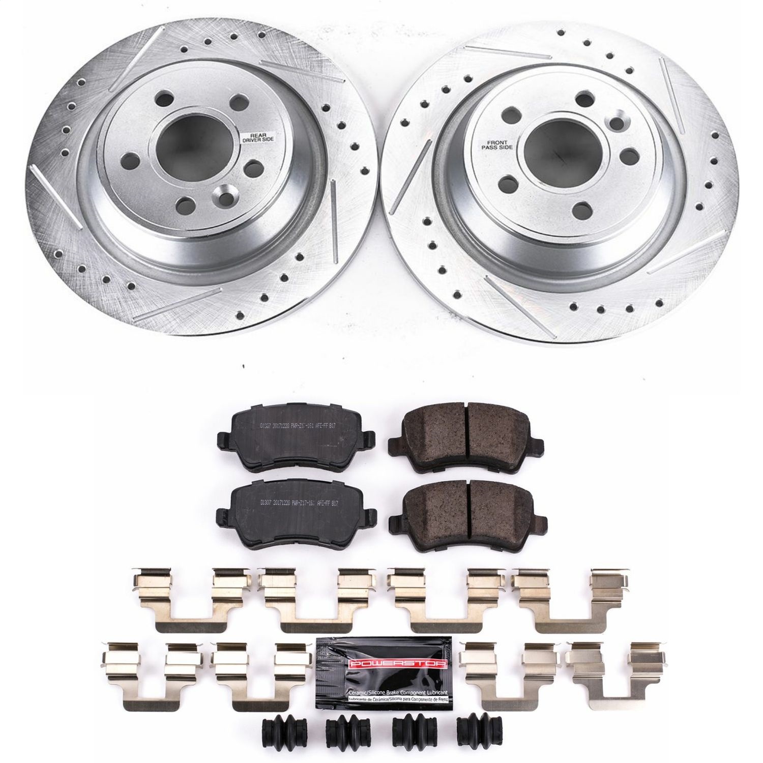 Power Stop - K6293 - Rear - Disc Brake Pad and Rotor Kit