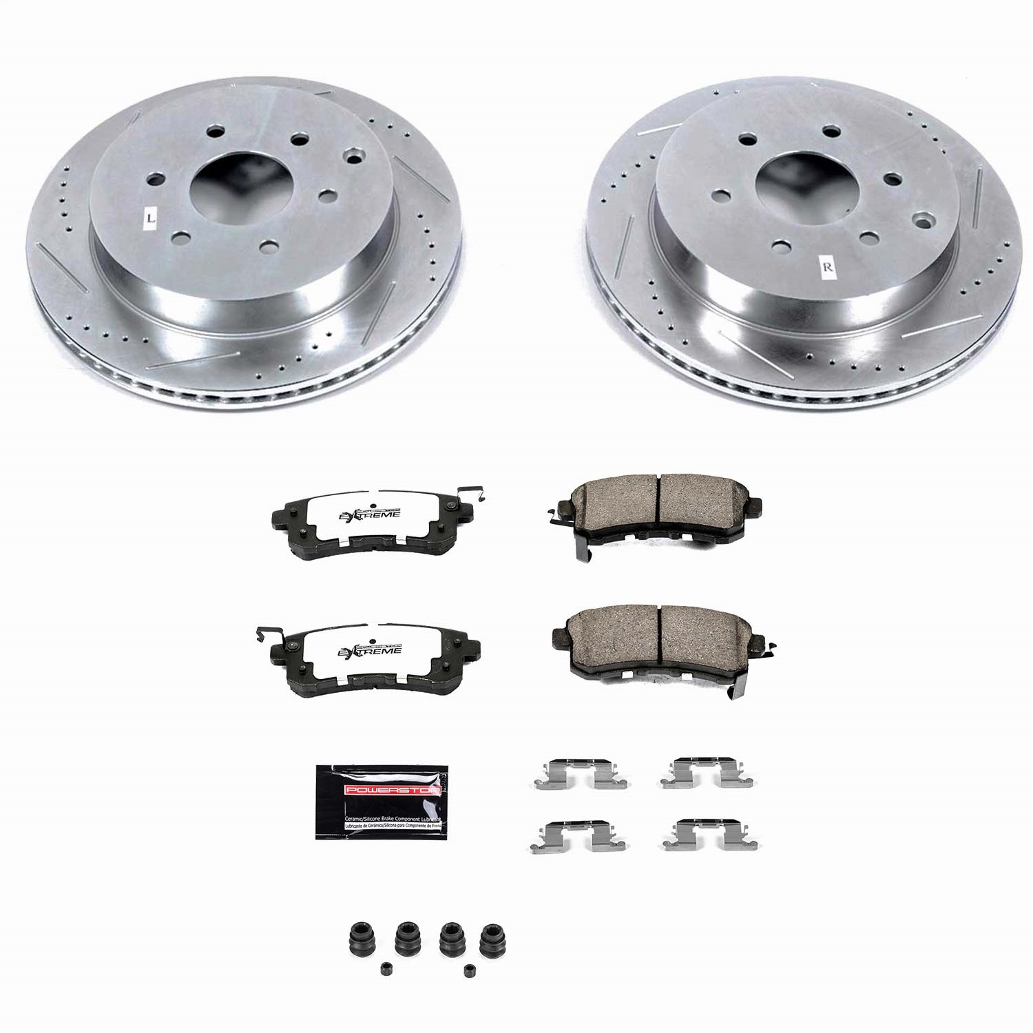 Power Stop - K6323-36 - Rear - Disc Brake Pad and Rotor Kit