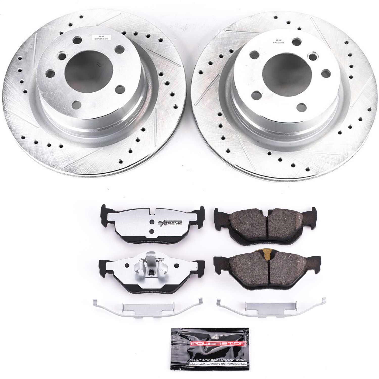 Power Stop - K6348-26 - Rear - Disc Brake Pad and Rotor Kit