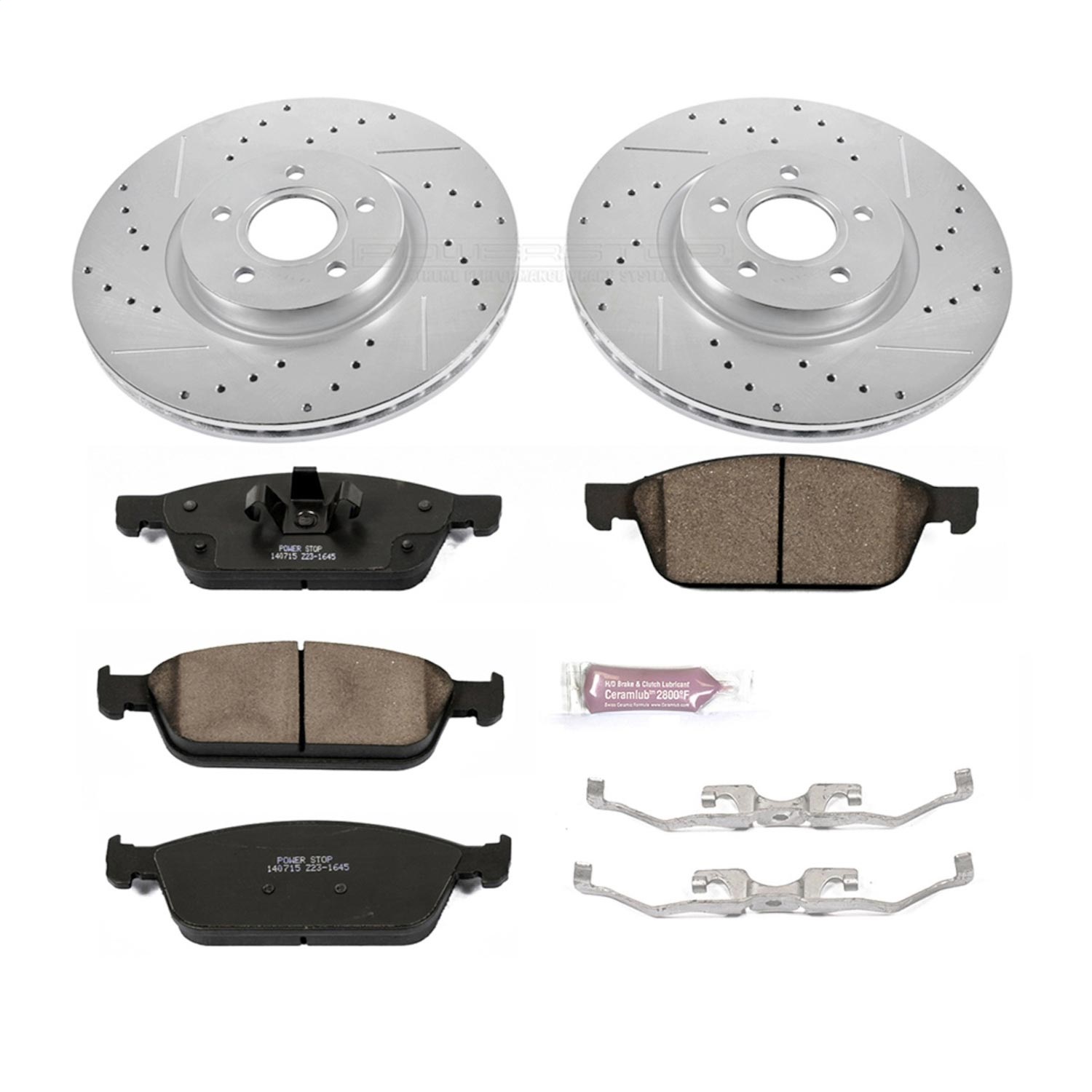 Power Stop - K6349 - Front - Disc Brake Pad and Rotor Kit