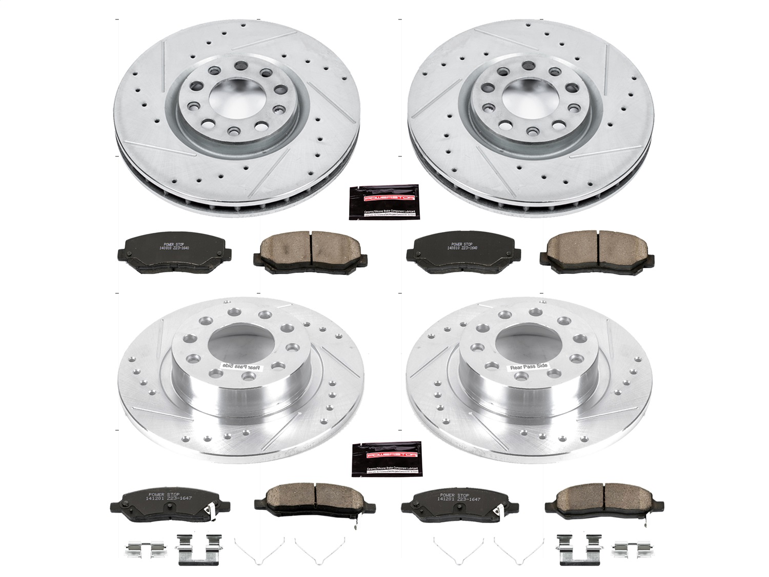 Power Stop - K6373 - Front and Rear - Disc Brake Pad and Rotor Kit