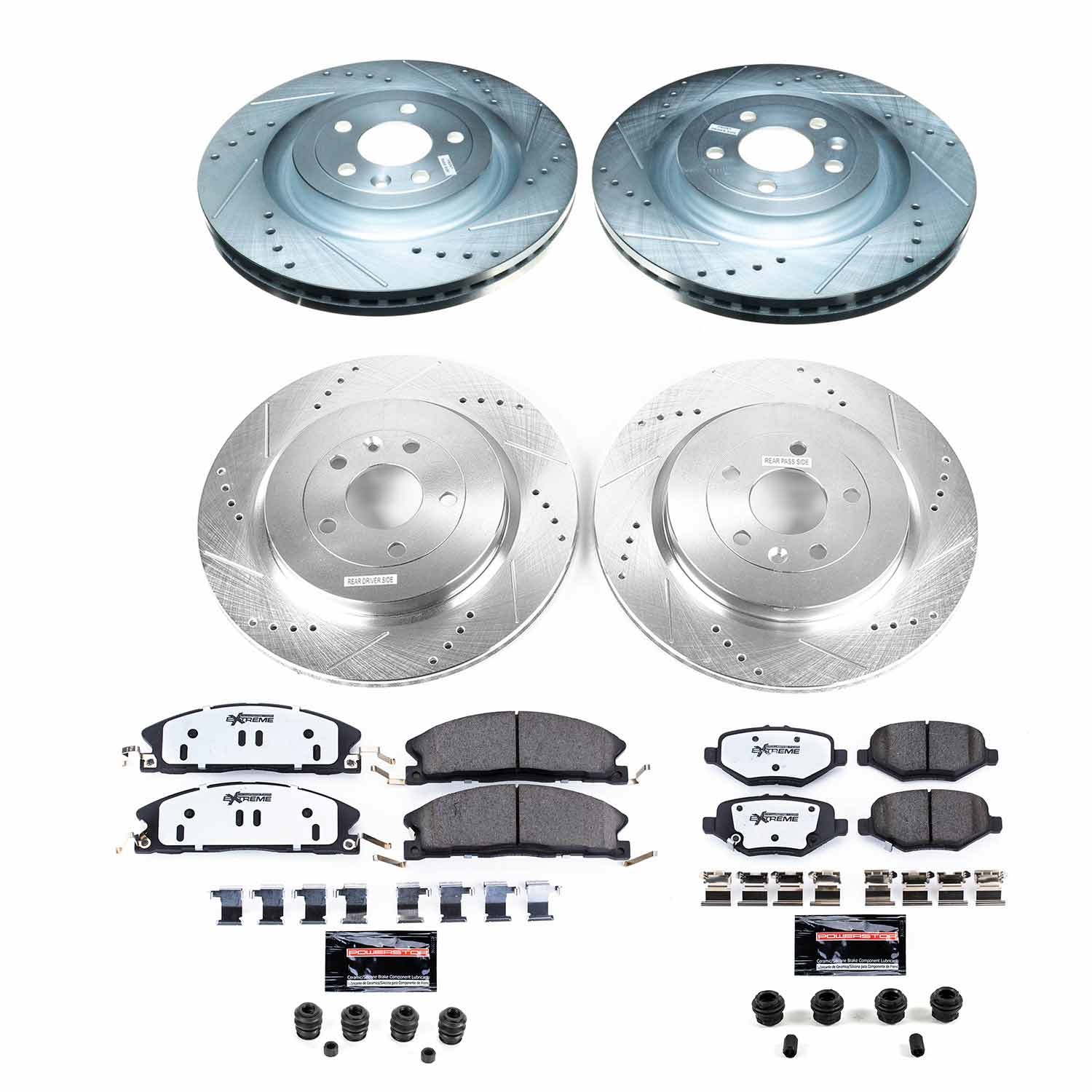 Power Stop - K6375-36 - Front and Rear - Disc Brake Pad and Rotor Kit