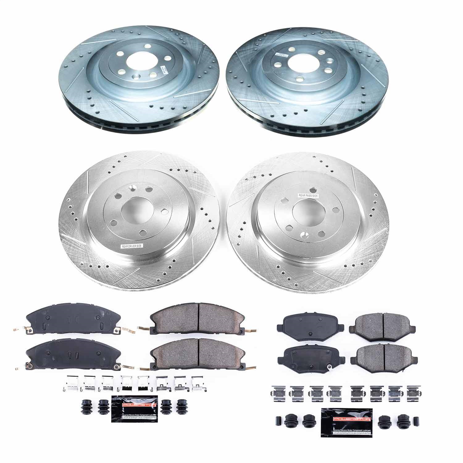 Power Stop - K6375 - Front and Rear - Disc Brake Pad and Rotor Kit