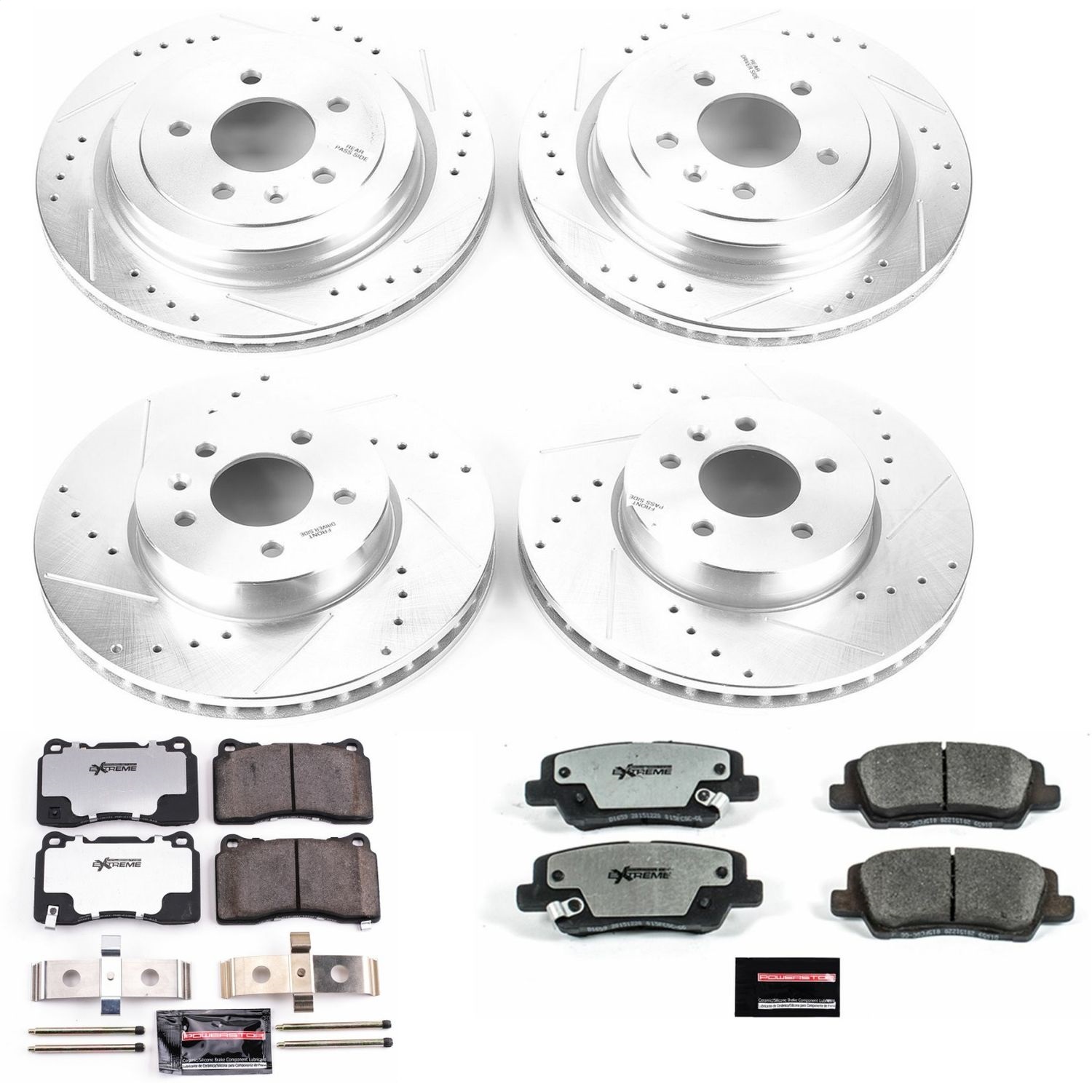 Power Stop - K6390-26 - Front and Rear - Disc Brake Pad and Rotor Kit