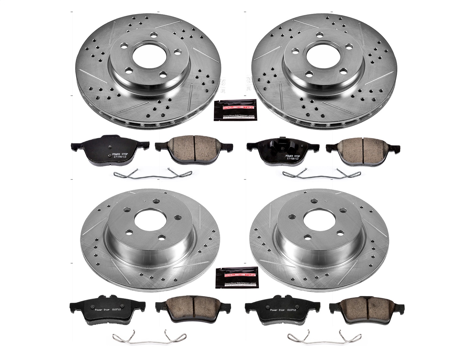 Power Stop - K6397 - Front and Rear - Disc Brake Pad and Rotor Kit