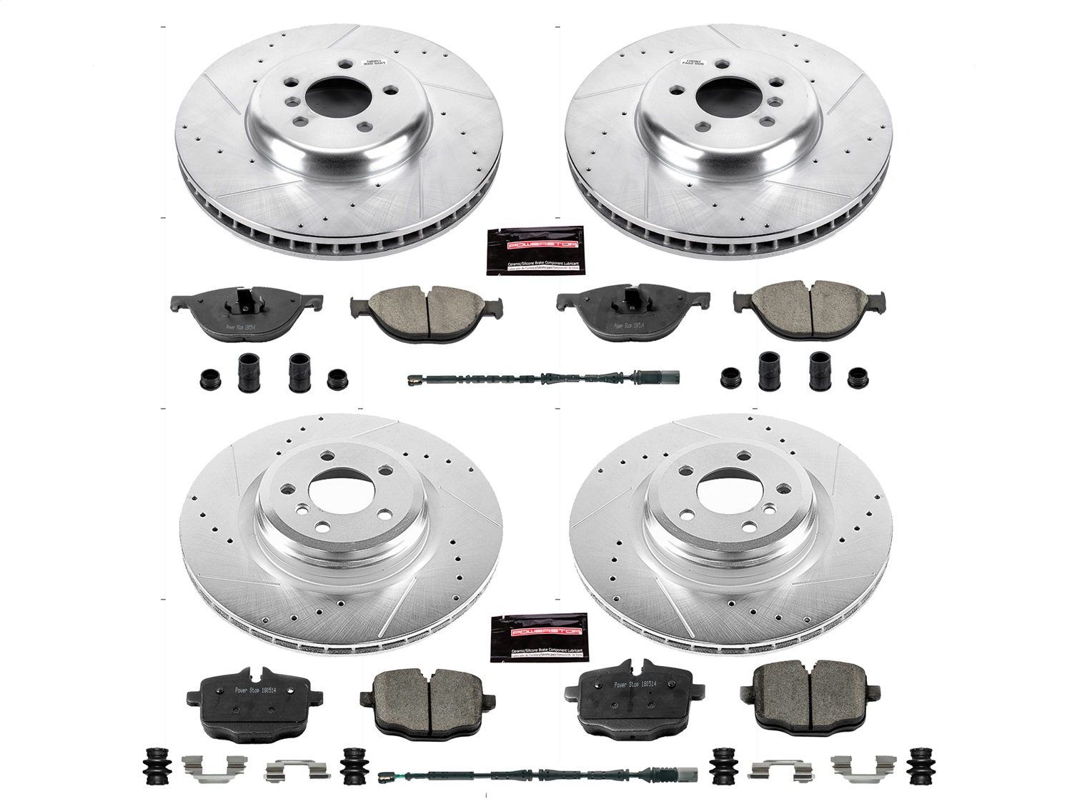 Power Stop - K6415 - Front and Rear - Disc Brake Pad and Rotor Kit