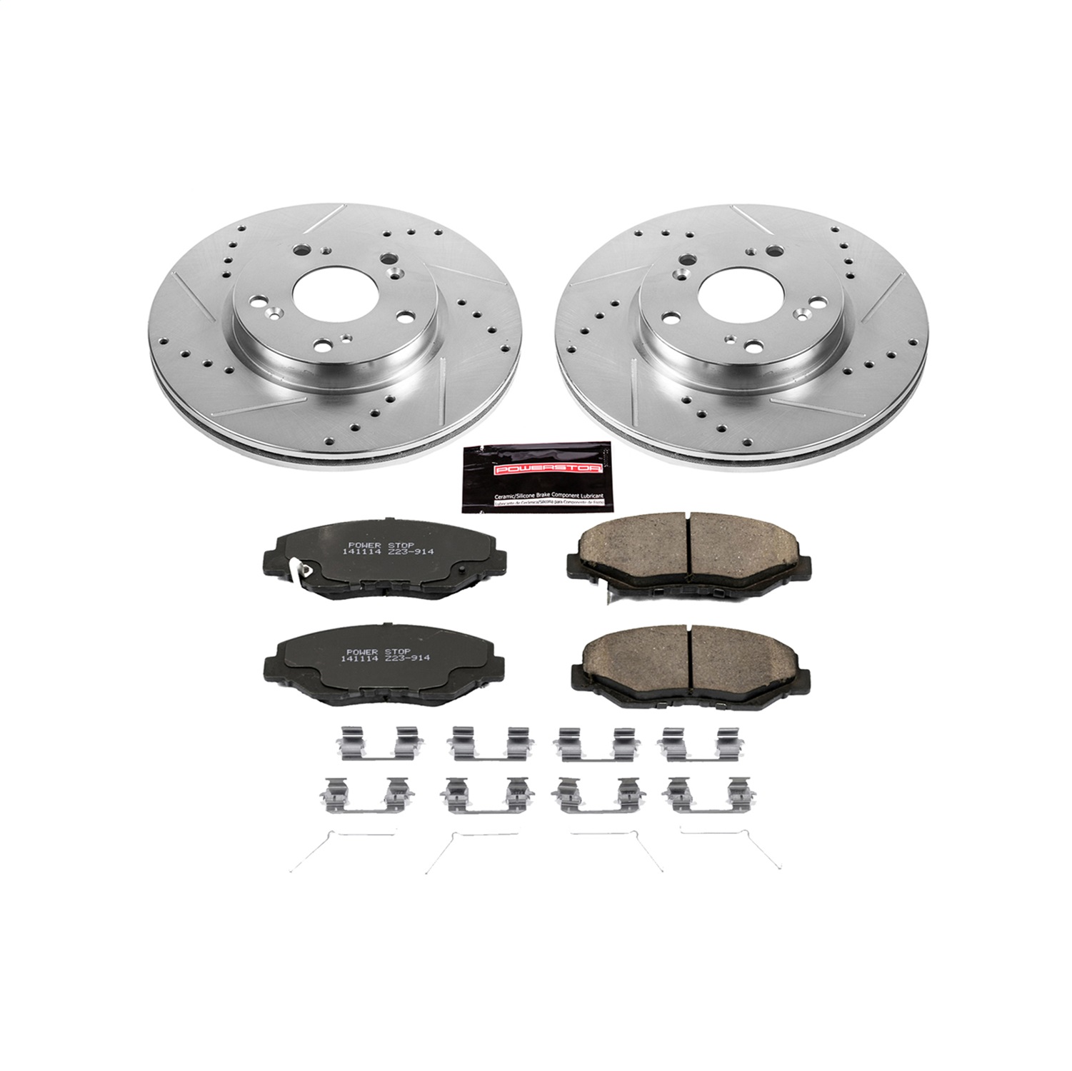 Power Stop - K6490 - Front - Disc Brake Pad and Rotor Kit