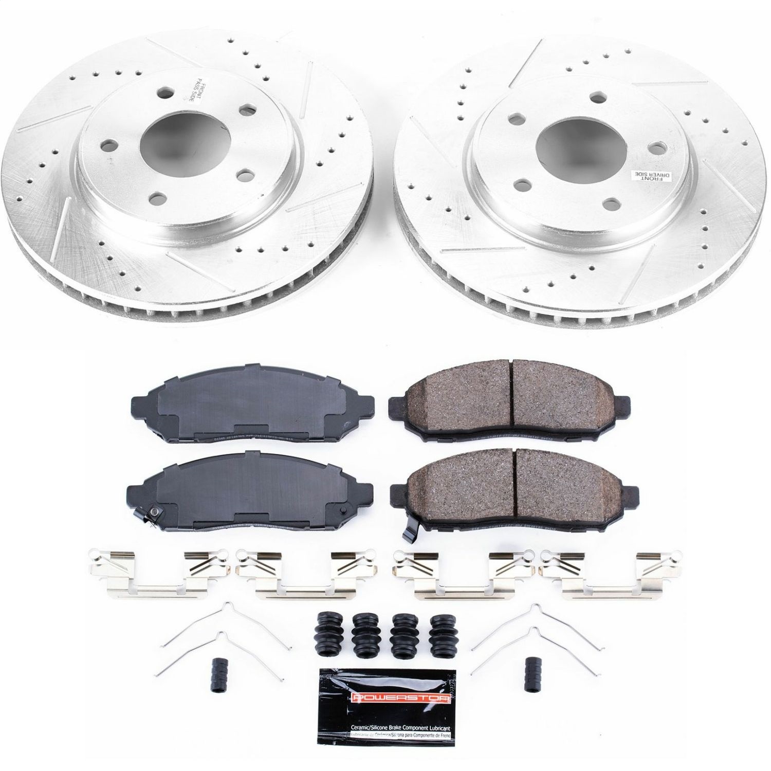 Power Stop - K6492 - Front - Disc Brake Pad and Rotor Kit