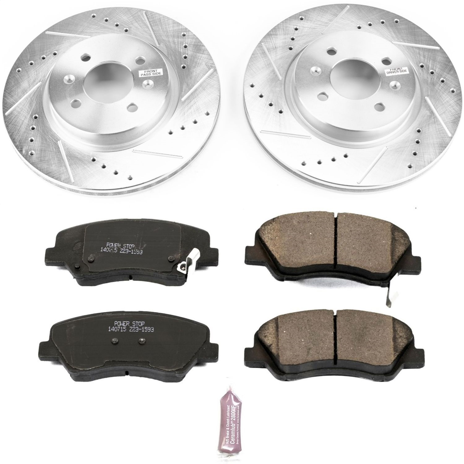 Power Stop - K6499 - Front - Disc Brake Pad and Rotor Kit