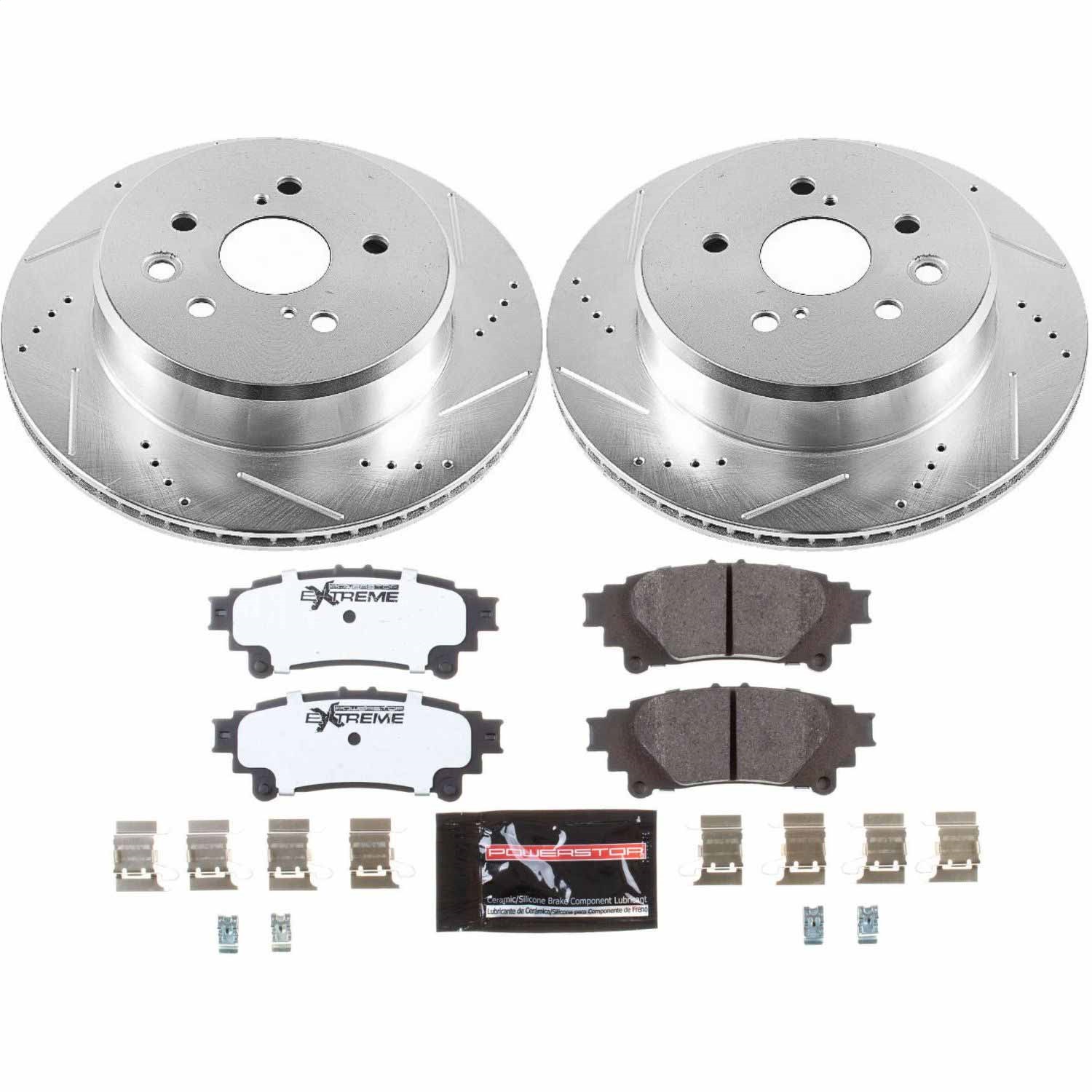 Power Stop - K6514-26 - Rear - Disc Brake Pad and Rotor Kit