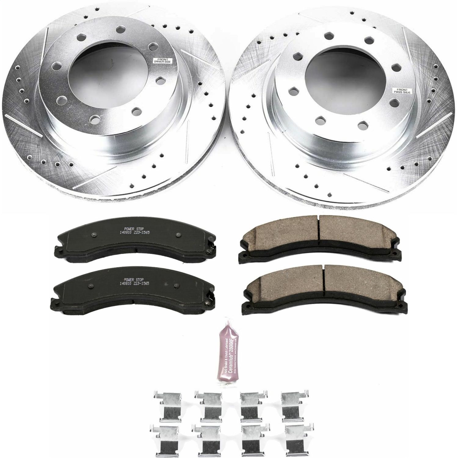 Power Stop - K6518 - Front - Disc Brake Pad and Rotor Kit