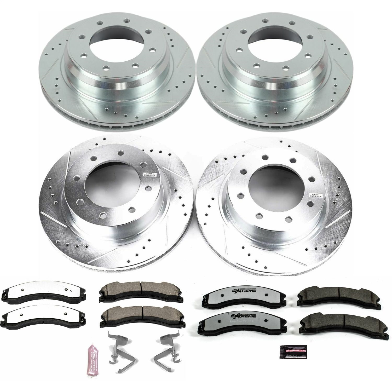 Power Stop - K6519-36 - Front and Rear - Disc Brake Pad and Rotor Kit