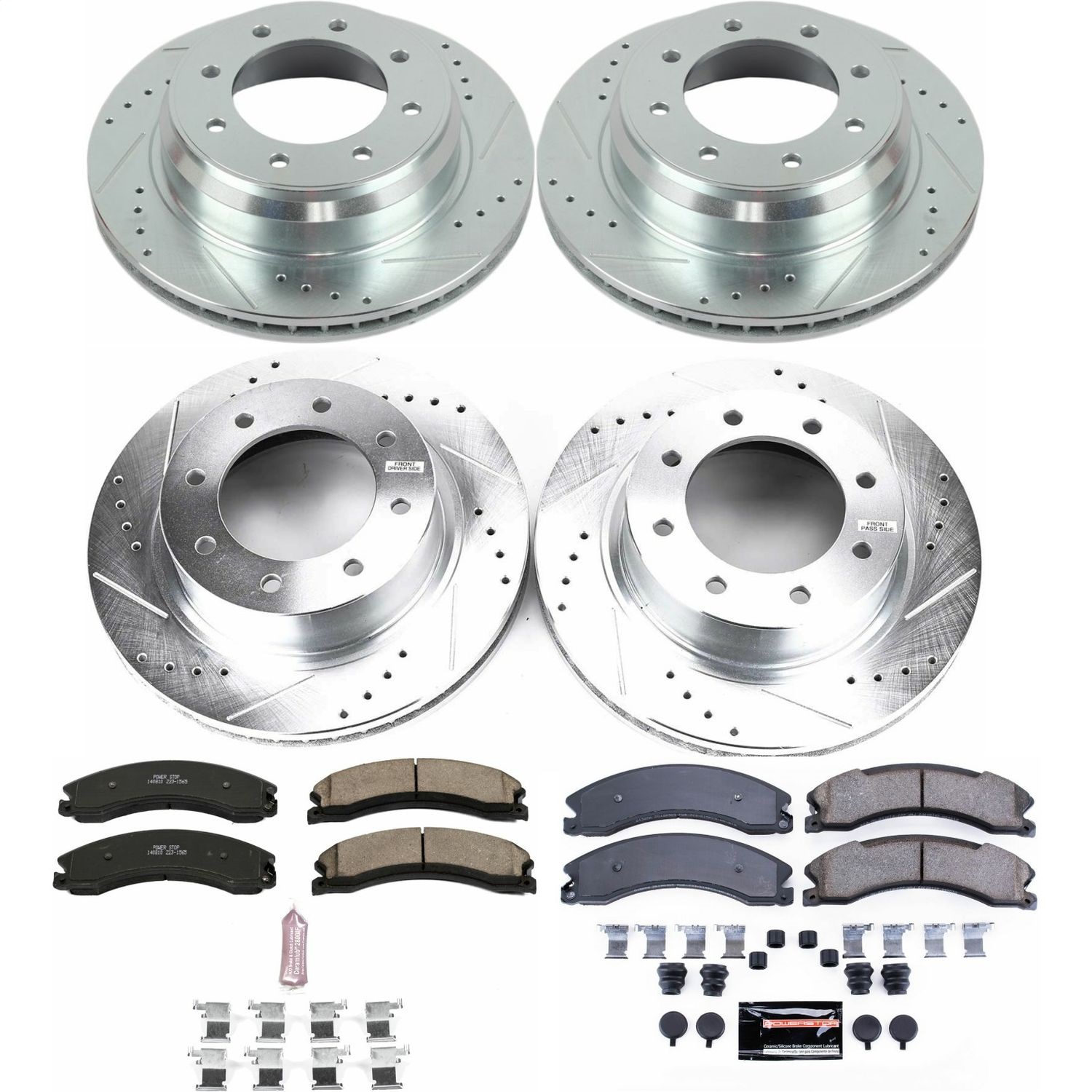 Power Stop - K6519 - Front and Rear - Disc Brake Pad and Rotor Kit