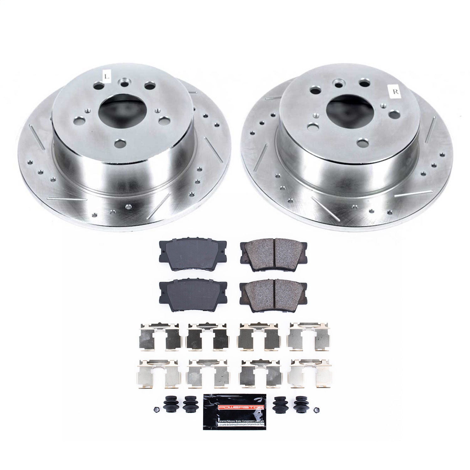Power Stop - K6520 - Rear - Disc Brake Pad and Rotor Kit