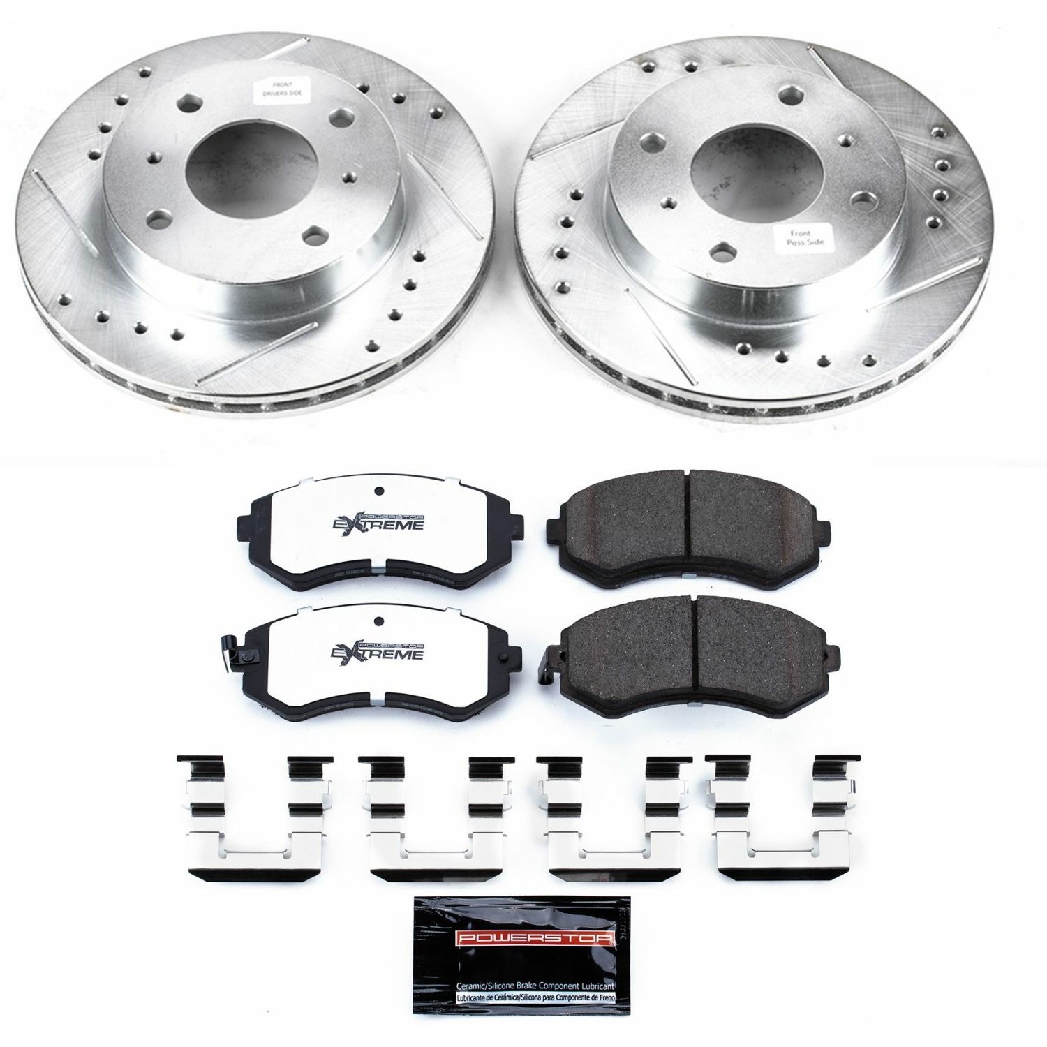 Power Stop - K654-26 - Front - Disc Brake Pad and Rotor Kit