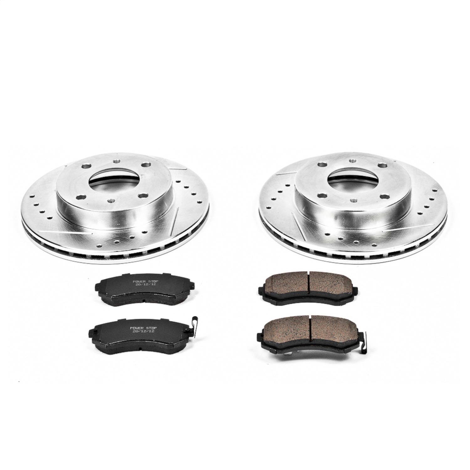 Power Stop - K654 - Front - Disc Brake Pad and Rotor Kit