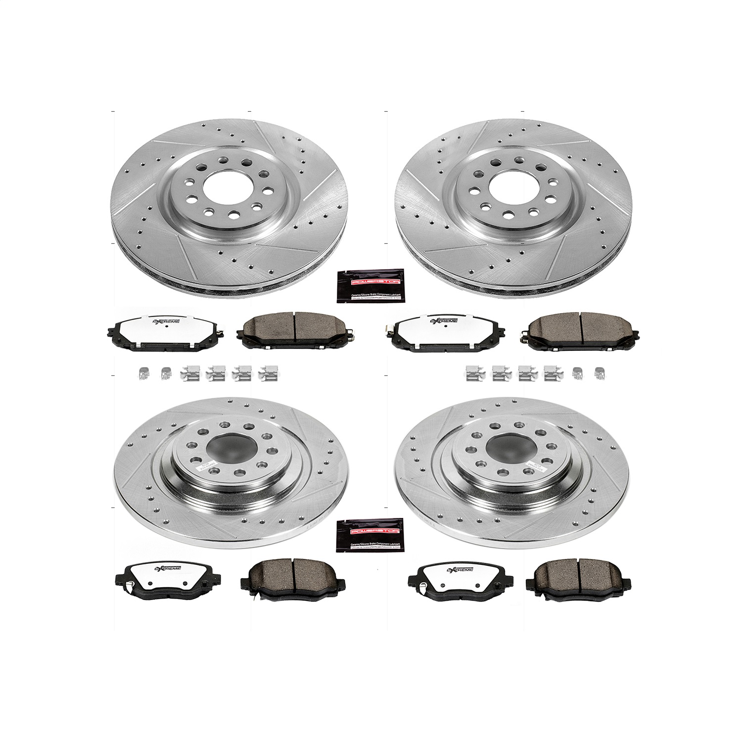 Power Stop - K6541-36 - Front and Rear - Disc Brake Pad and Rotor Kit
