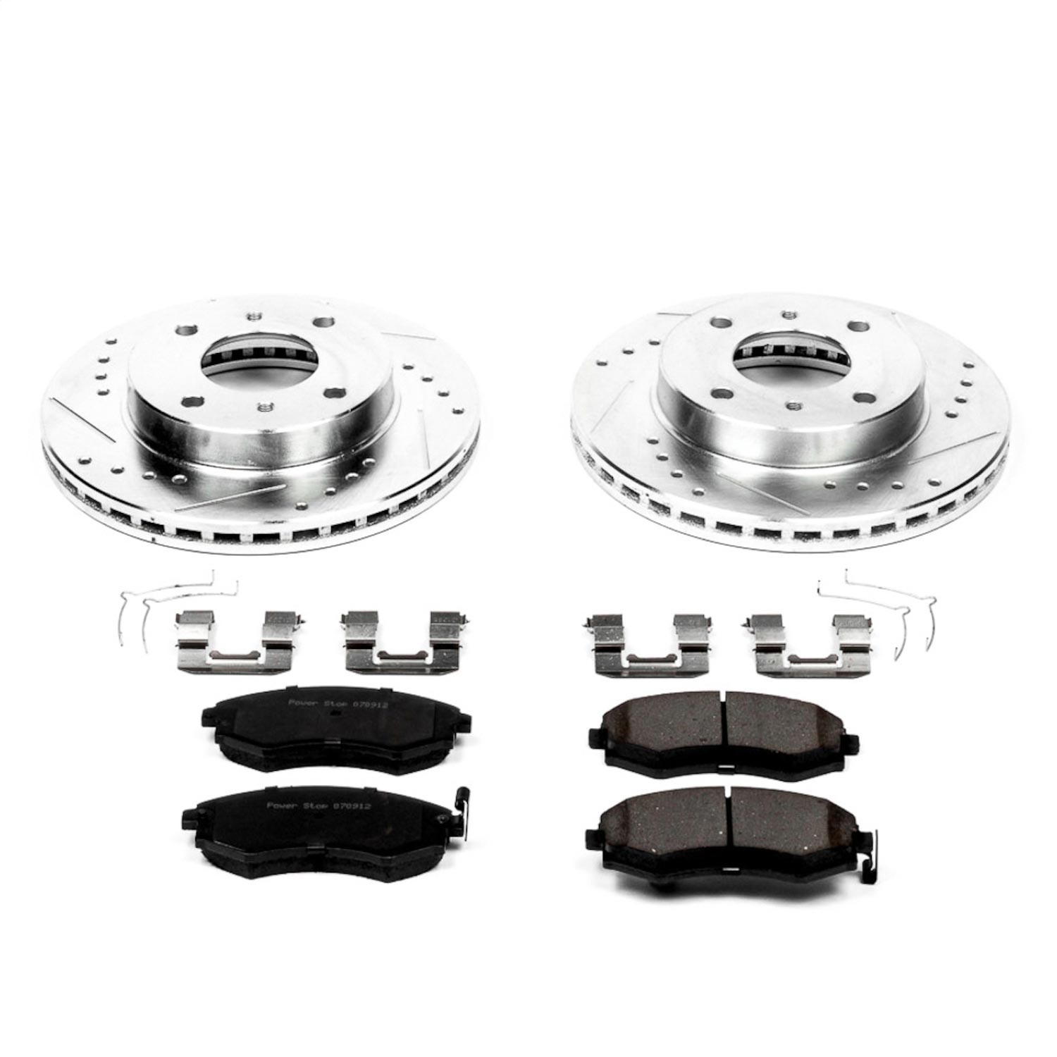 Power Stop - K656 - Front - Disc Brake Pad and Rotor Kit
