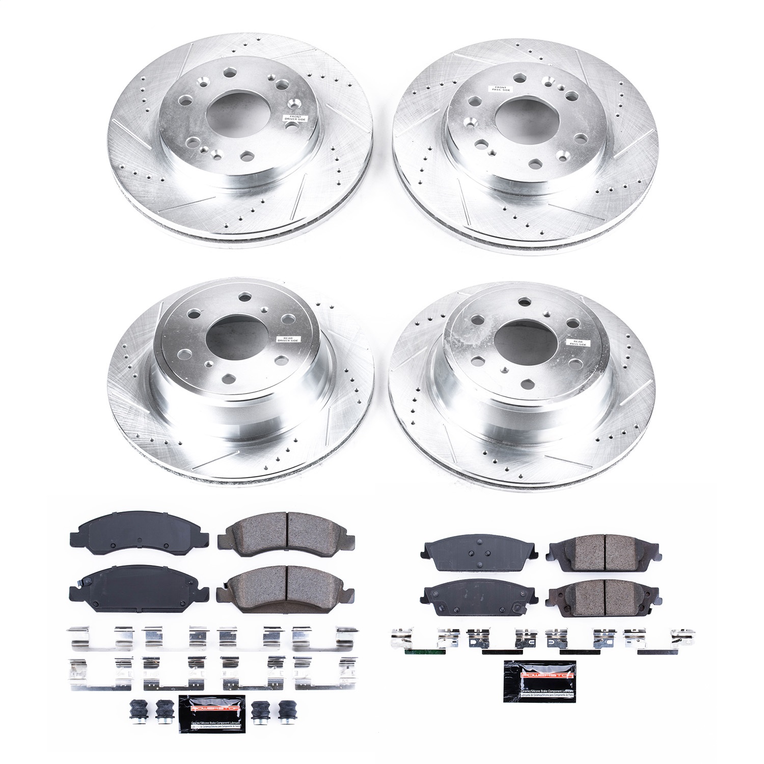 Power Stop - K6560 - Front and Rear - Disc Brake Pad and Rotor Kit