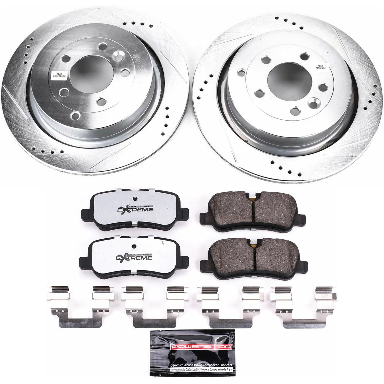 Power Stop - K6564-36 - Rear - Disc Brake Pad and Rotor Kit