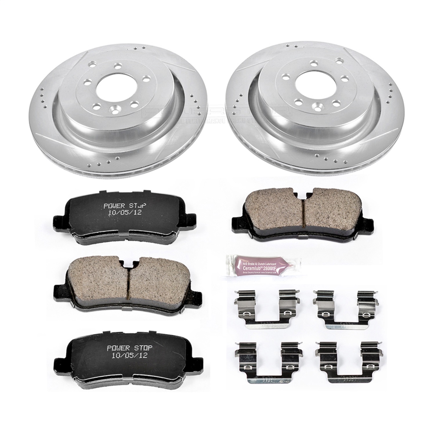 Power Stop - K6564 - Rear - Disc Brake Pad and Rotor Kit