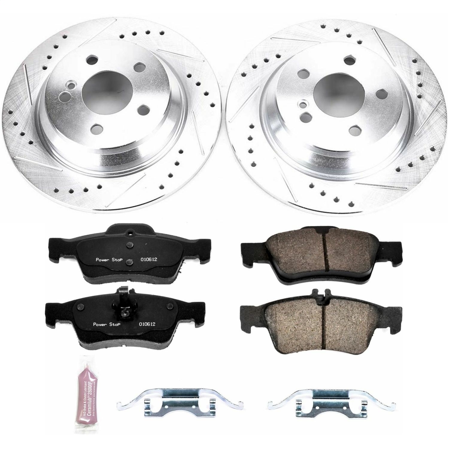 Power Stop - K6566 - Rear - Disc Brake Pad and Rotor Kit