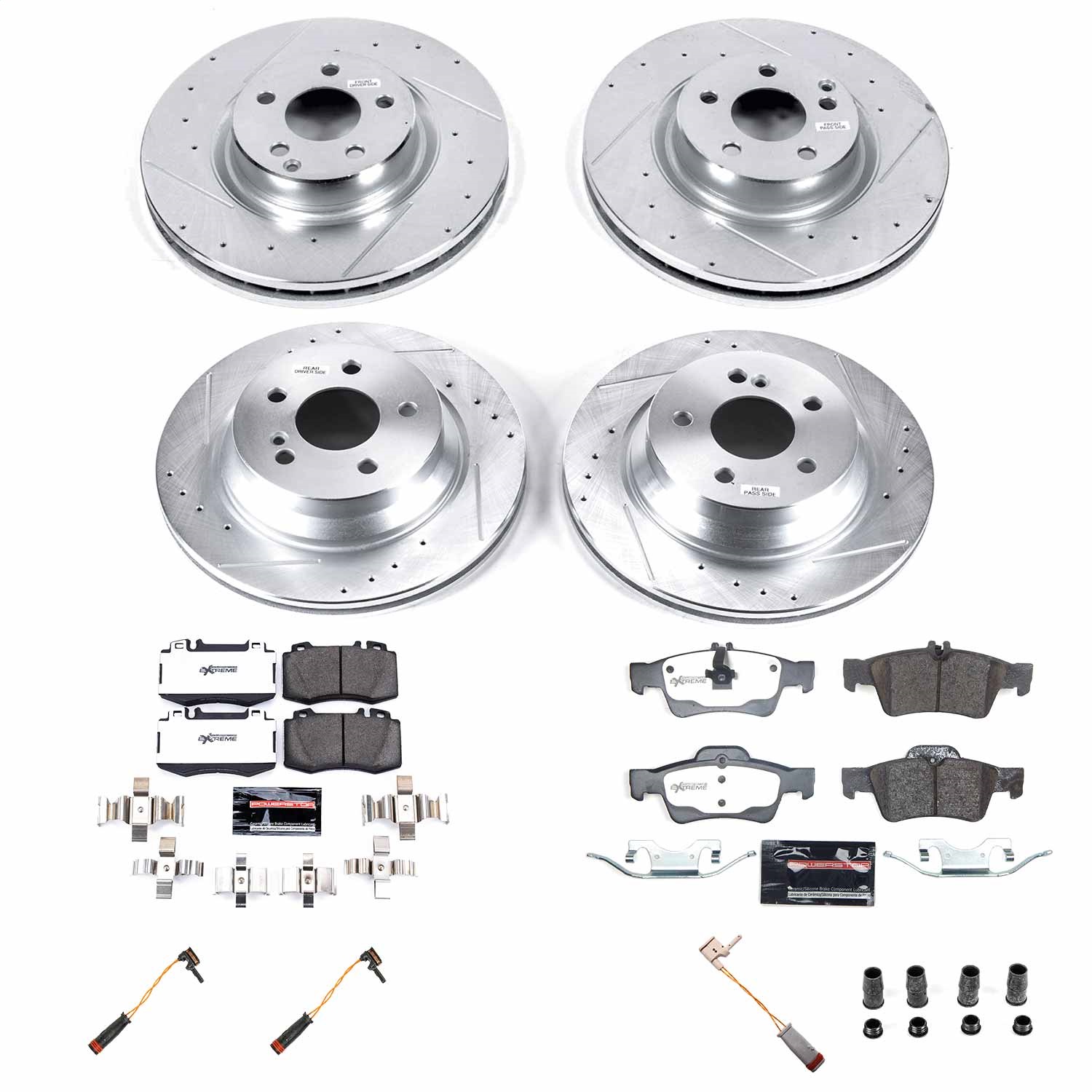 Power Stop - K6598-26 - Front and Rear - Disc Brake Pad and Rotor Kit