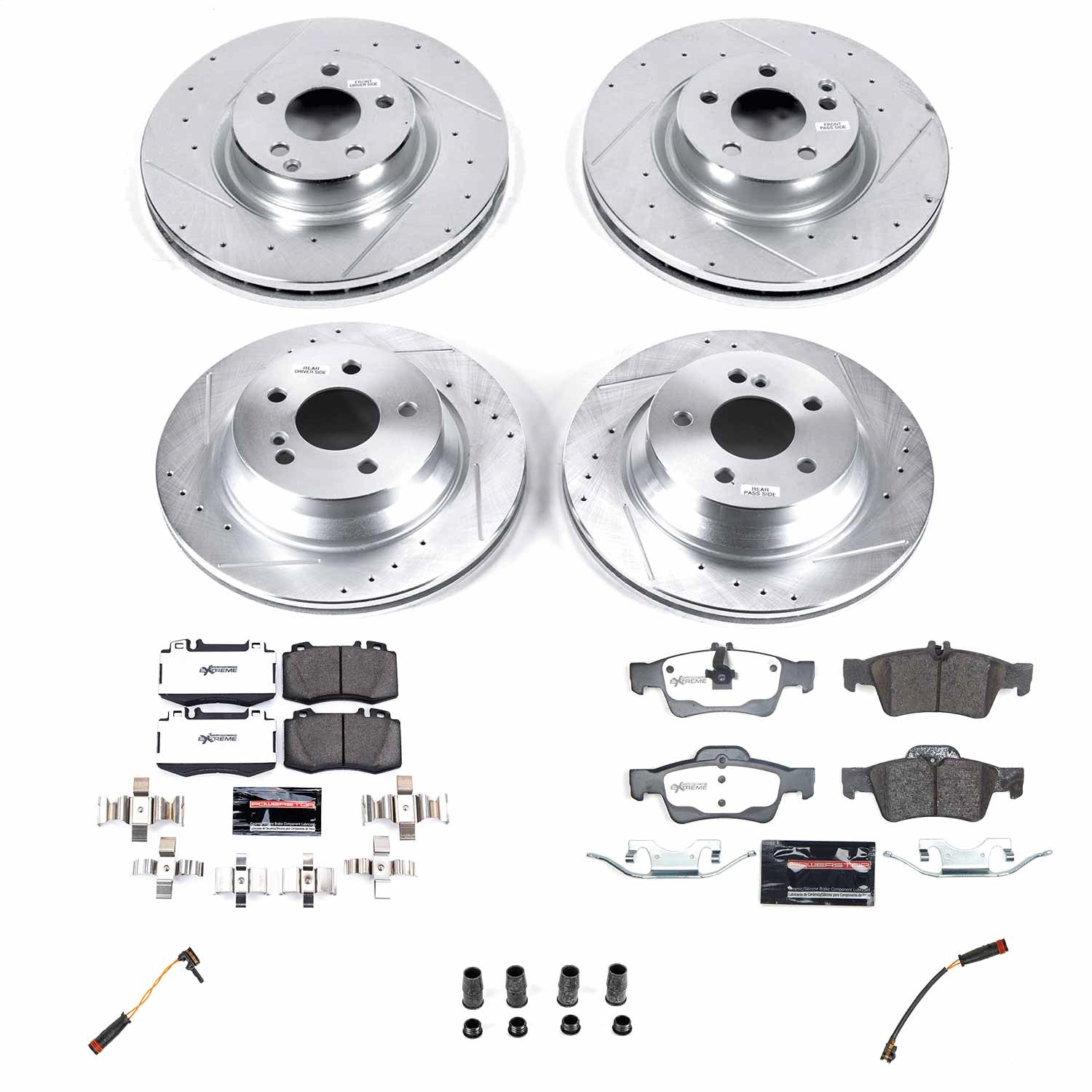 Power Stop - K6602-26 - Front and Rear - Disc Brake Pad and Rotor Kit