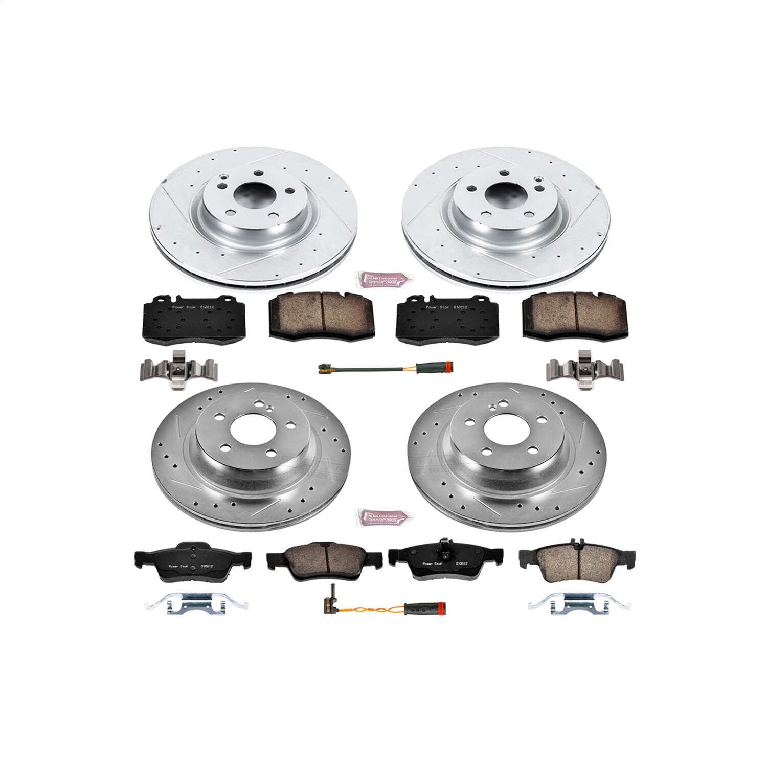 Power Stop - K6602 - Front and Rear - Disc Brake Pad and Rotor Kit