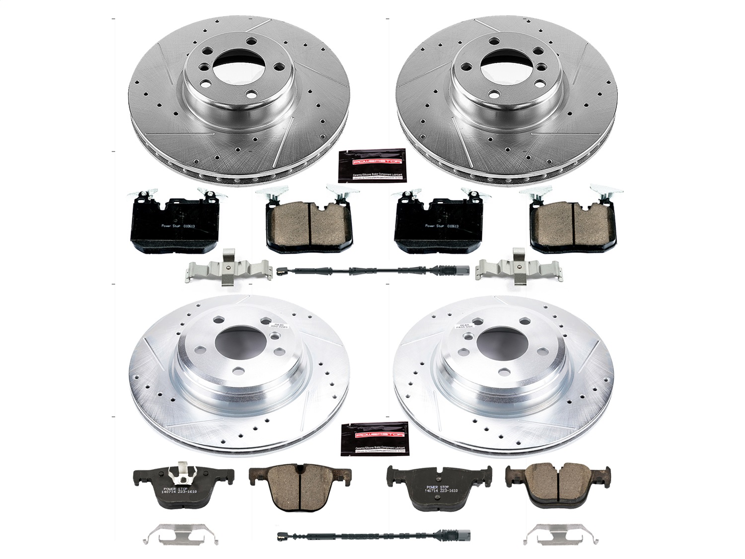 Power Stop - K6654 - Front and Rear - Disc Brake Pad and Rotor Kit