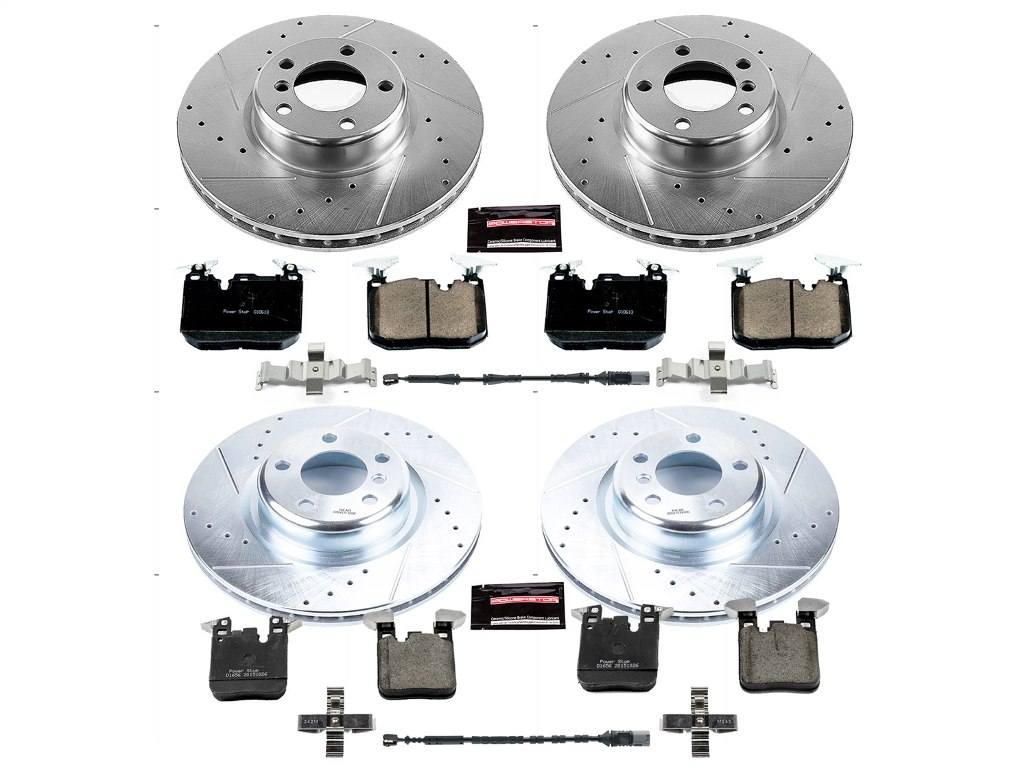 Power Stop - K6655 - Front and Rear - Disc Brake Pad and Rotor Kit