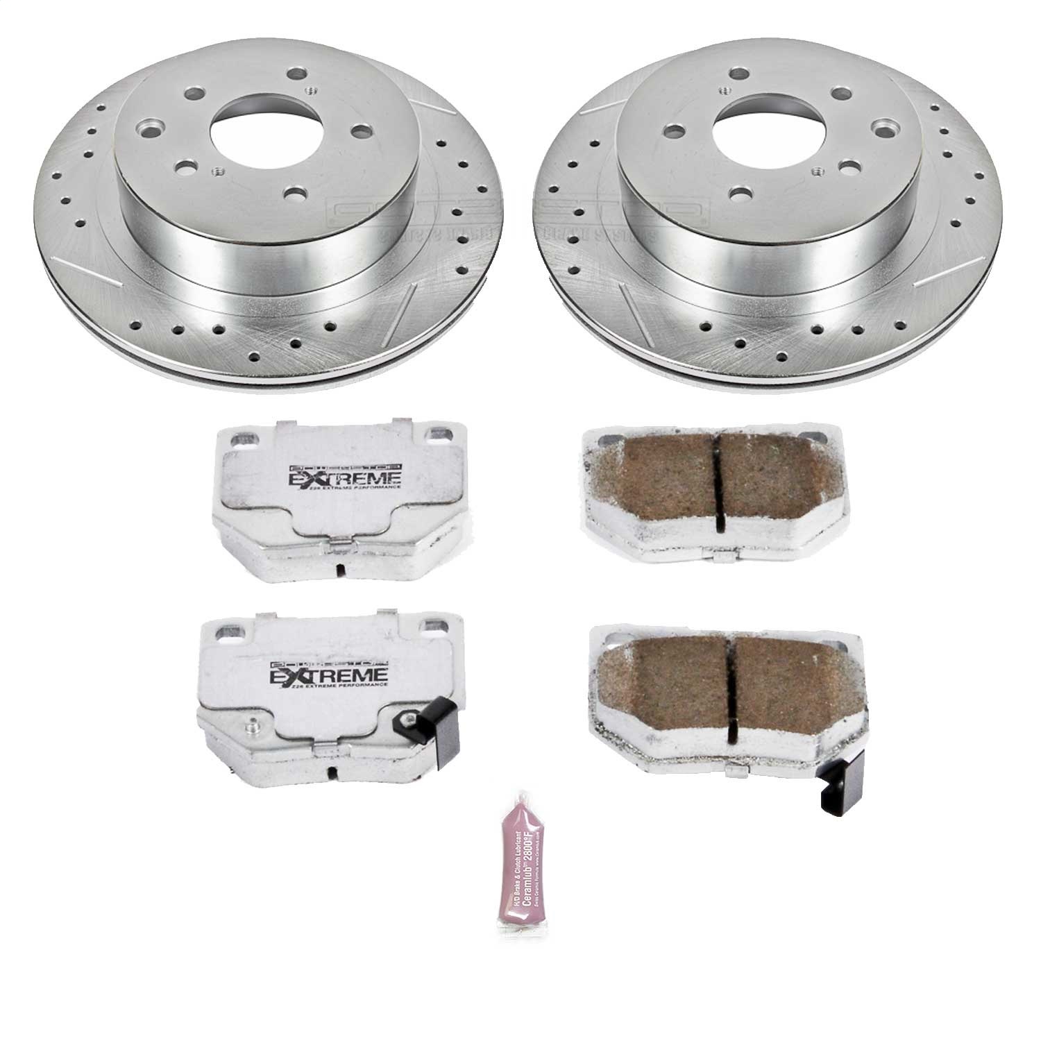 Power Stop - K666-26 - Rear - Disc Brake Pad and Rotor Kit