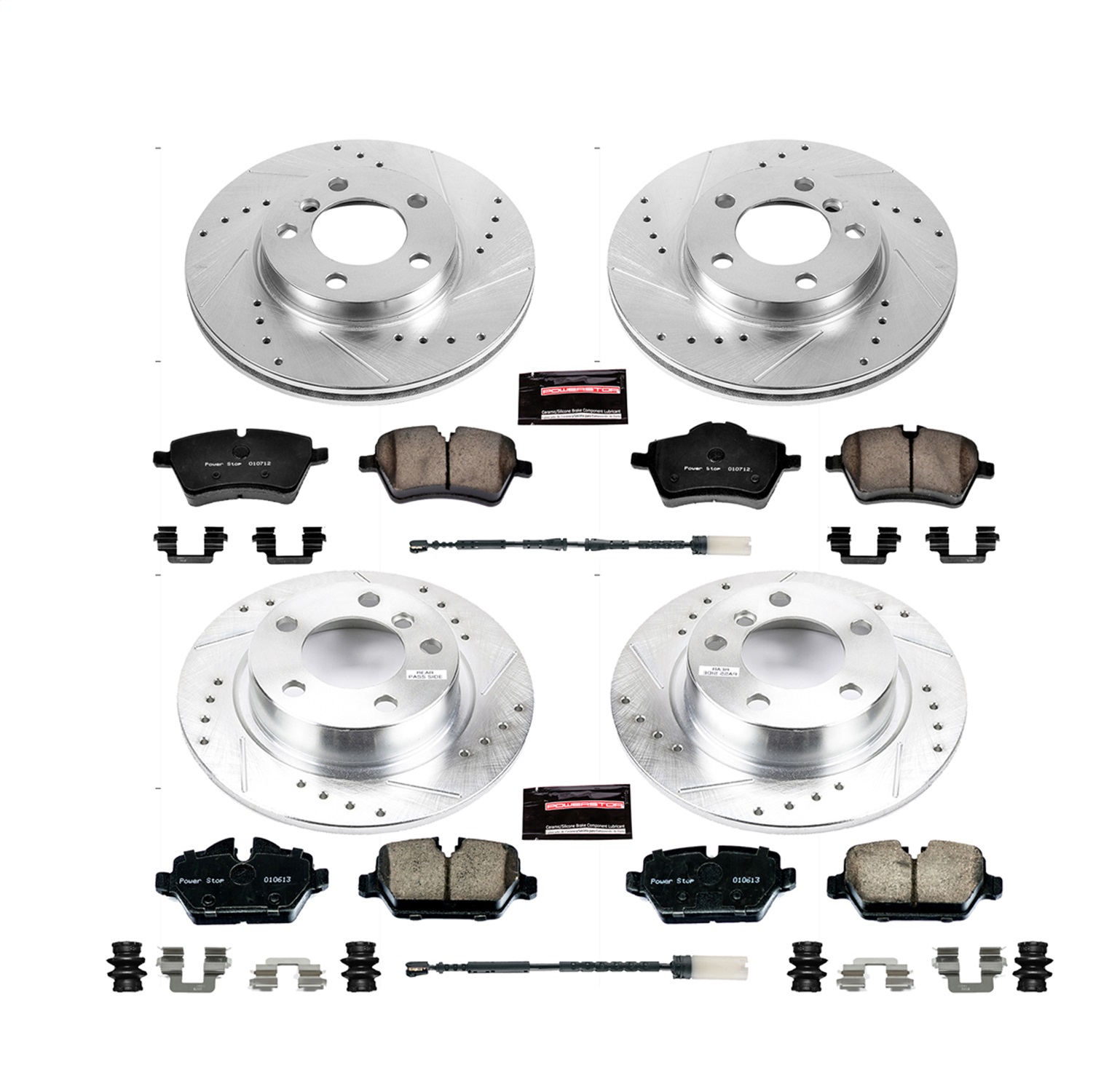 Power Stop - K6663 - Front and Rear - Disc Brake Pad and Rotor Kit