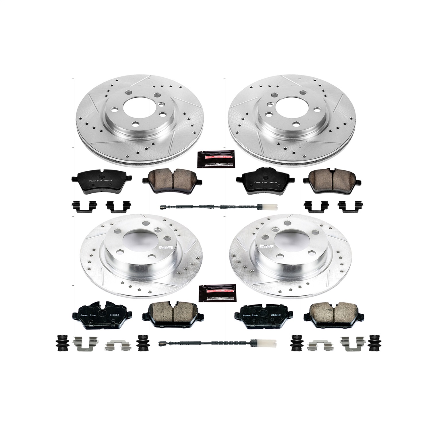 Power Stop - K6666 - Front and Rear - Disc Brake Pad and Rotor Kit