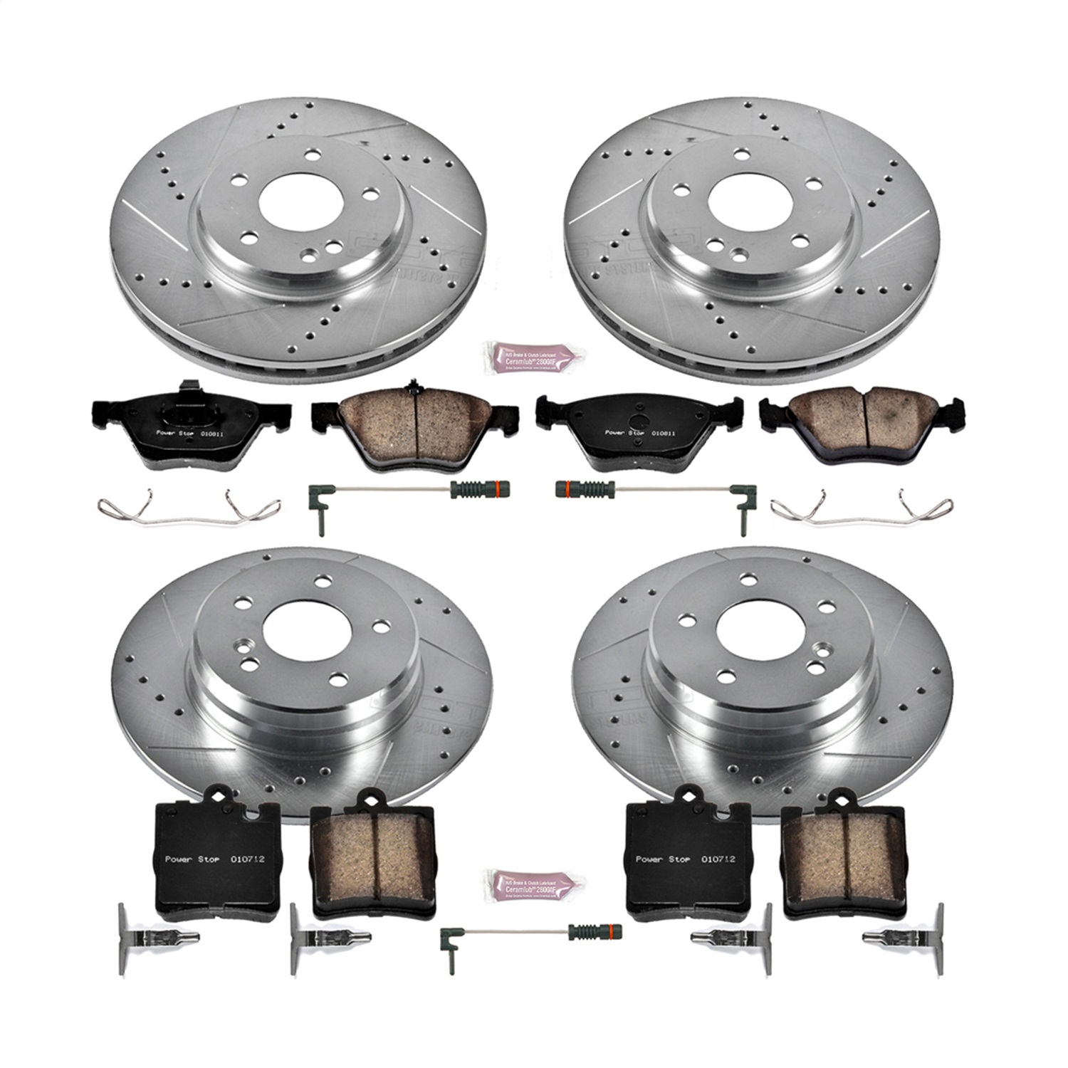 Power Stop - K6700 - Front and Rear - Disc Brake Pad and Rotor Kit