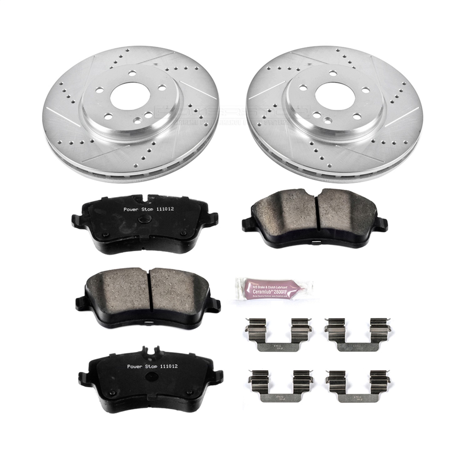 Power Stop - K6702 - Front - Disc Brake Pad and Rotor Kit