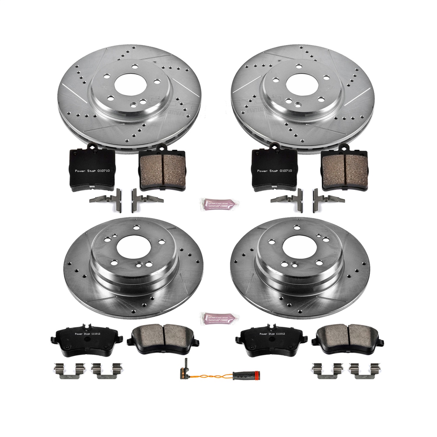 Power Stop - K6703 - Front and Rear - Disc Brake Pad and Rotor Kit