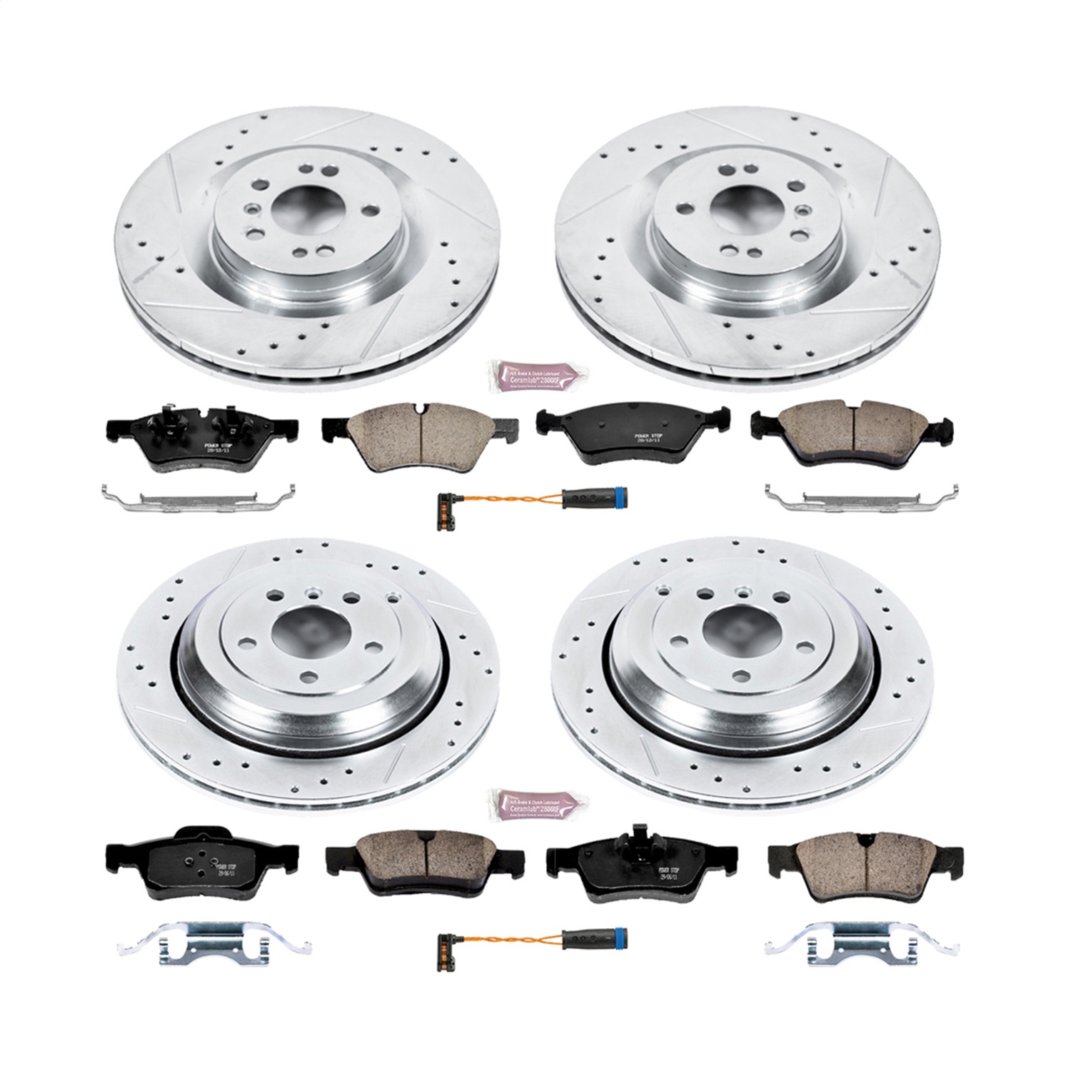 Power Stop - K6707 - Front and Rear - Disc Brake Pad and Rotor Kit