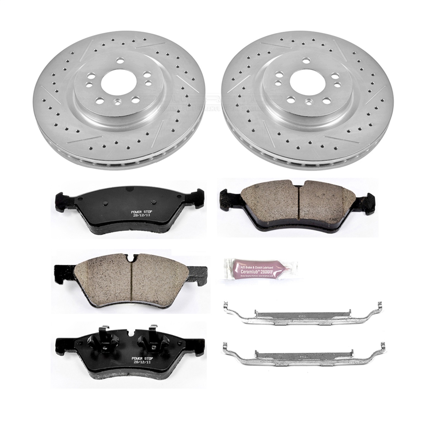 Power Stop - K6709 - Front - Disc Brake Pad and Rotor Kit