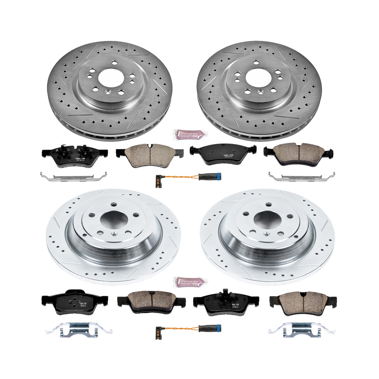 Power Stop - K6710 - Front and Rear - Disc Brake Pad and Rotor Kit
