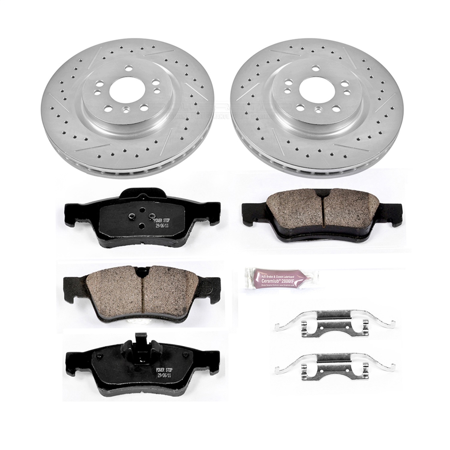 Power Stop - K6712 - Rear - Disc Brake Pad and Rotor Kit