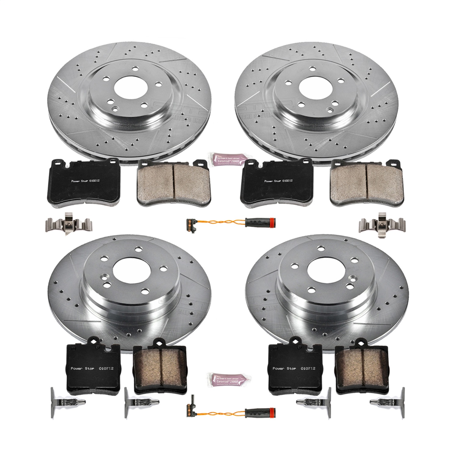 Power Stop - K6714 - Front and Rear - Disc Brake Pad and Rotor Kit